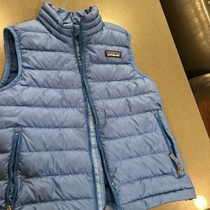 Kids Down Sweater Vest size Small 7-8 blue